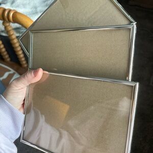 Silver Photo Frames 7x5 Set of 3